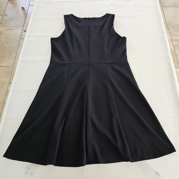 SD Collection Black Fit & Flare Dress 16 Minimalist, Classic, Modcore Style - Picture 10 of 10